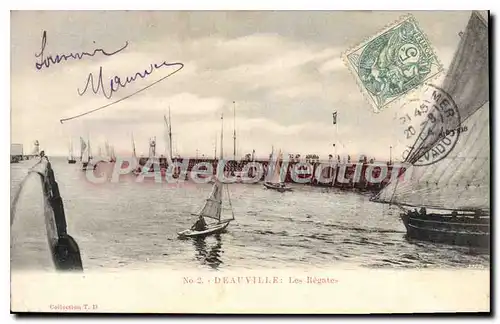 Cartes postales Deauville Les Regates