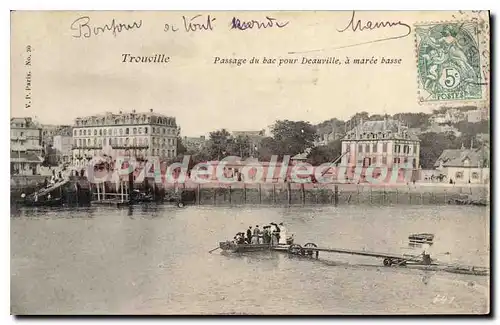 Cartes postales Trouville Passage Du Bac Pour Deauville