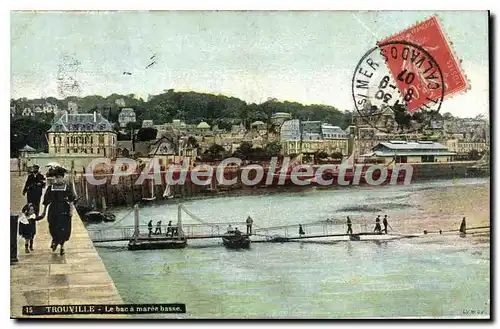 Cartes postales Trouville Le Bac A Maree Basse