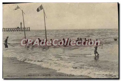 Cartes postales Trouville Sur Mer Les Bains � la corde