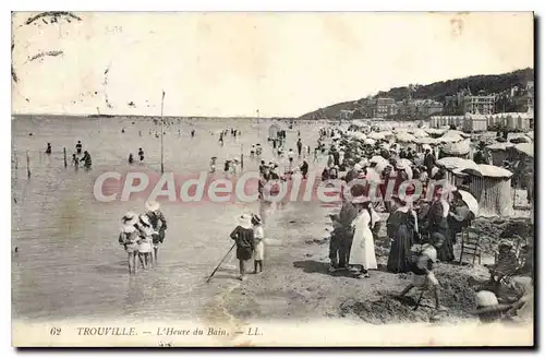 Cartes postales Trouville L'Heure Du Bain