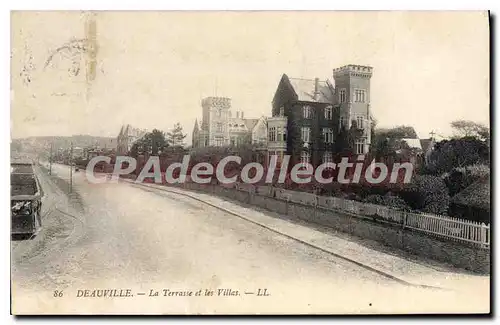 Cartes postales Deauville La Terrasse et Les Villas