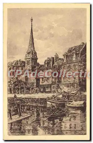 Ansichtskarte AK Honfleur Musee Du Vieux Honfleur Ancienne Eglise