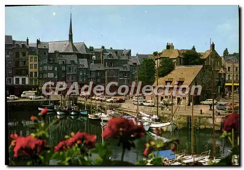 Cartes postales moderne Honfleur Le Bassin Et La Lieutenance