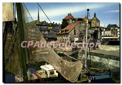 Cartes postales moderne Honfleur La Lieutenance Et Les Bateaux De Peche