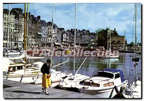 Moderne Karte Honfleur Le Vieux Bassin