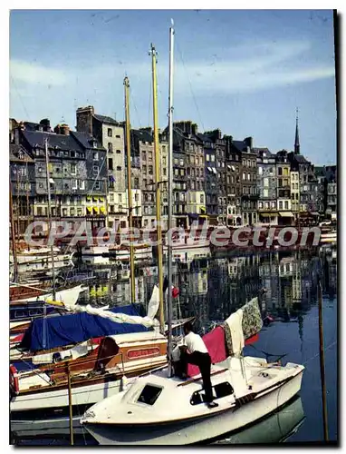 Cartes postales moderne Honfleur Le Bassin Et Les Voiliers