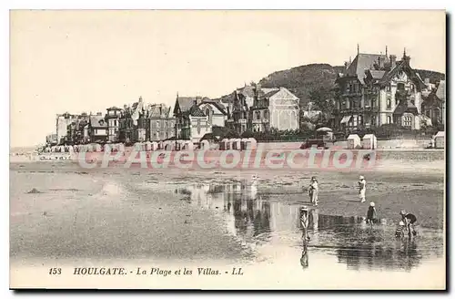 Cartes postales Houlgate La Plage Et Les Villas