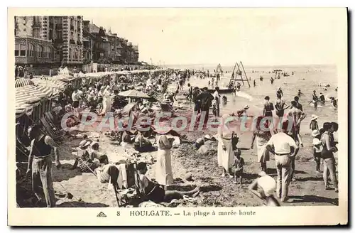 Cartes postales Houlgate La Plage A Maree Haute