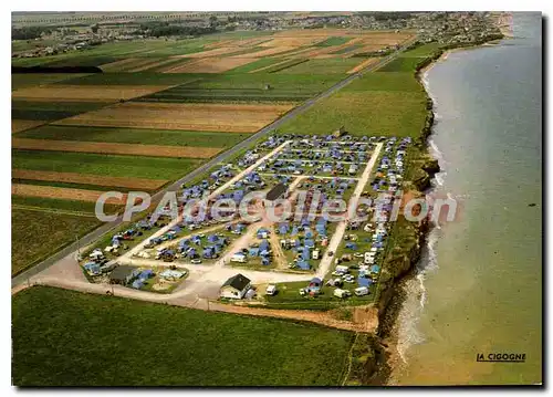 Cartes postales moderne Lion Sur Mer En Avion camping caravaning de la Baie