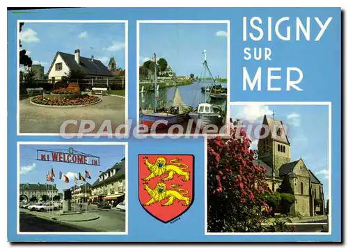 Cartes postales moderne Isigny Sur Mer L'Eglise Le Pressoir La Place Le Port