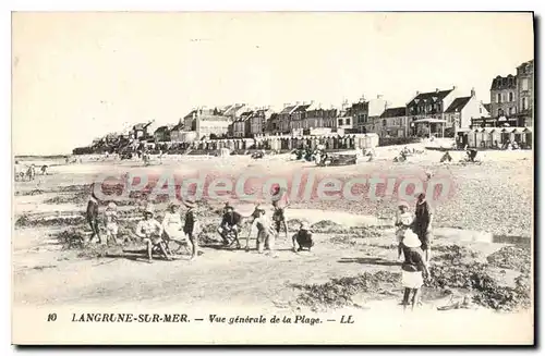 Cartes postales Langrune Sur Mer Vue Generale De La Plage