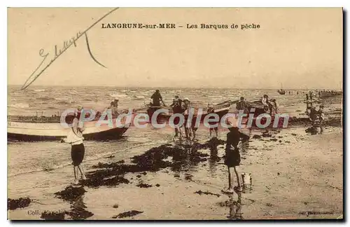 Cartes postales Langrune Sur Mer Les Barques De Peche