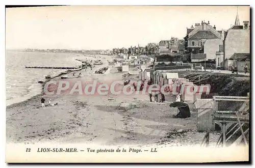 Cartes postales Lion Sur Mer Vue Generale De La Plage