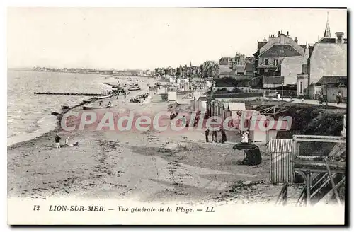 Cartes postales Lion Sur Mer Vue Generale De La Plage