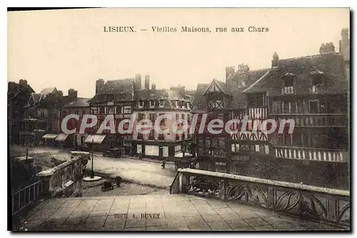 Ansichtskarte AK Lisieux Vieilles Maisons Rue Aux Chars