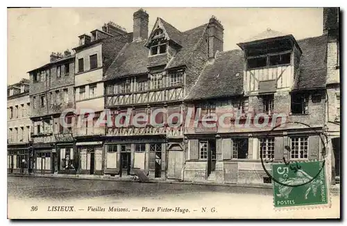 Cartes postales Lisieux Vieilles Maisons Place Victor Hugo