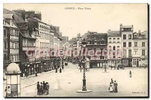 Cartes postales Lisieux Place Thiers