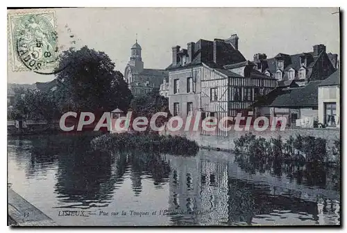 Cartes postales Lisieux Vue Sur La Touques Et l'�glise