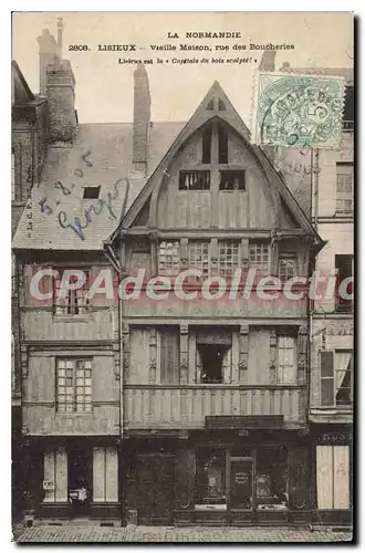 Ansichtskarte AK Lisieux Vieille Maison Rue Des Boucheries