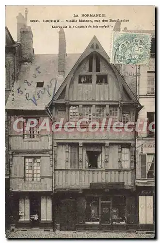 Cartes postales Lisieux Vieille Maison Rue Des Boucheries