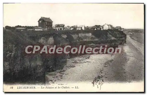 Ansichtskarte AK Luc Sur Mer Les Falaises Et Les Chalets