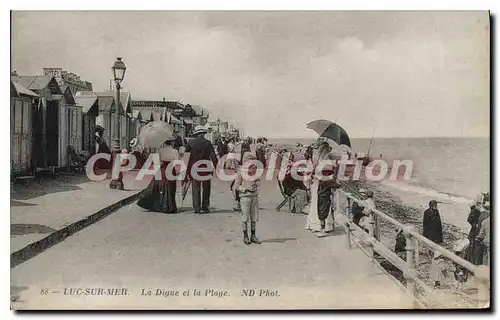 Cartes postales Luc Sur Mer La Digue Et La Plage