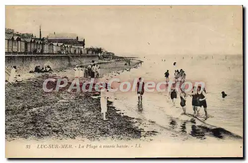 Ansichtskarte AK Luc Sur Mer La Plage A Maree Haute