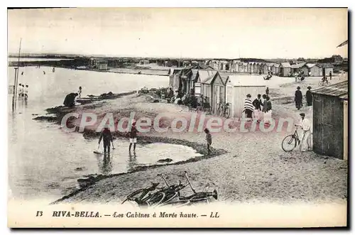 Cartes postales Riva Bella Les Cabines A Maree Haute