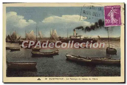 Cartes postales Ouistreham Le Passage Du Bateau Du Havre