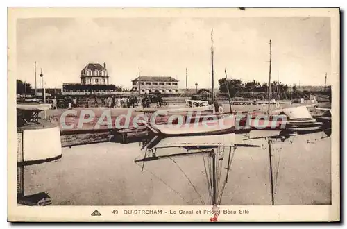 Ansichtskarte AK Ouistreham Le Canal Et I'Hotel Beau Site