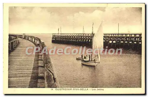 Cartes postales Ouistreham Riva Bella Les Jetees