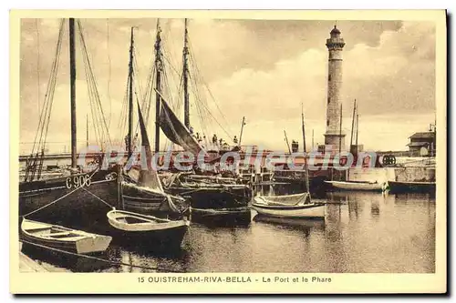Ansichtskarte AK Ouistreham Riva Bella Le Port Et Le Phare