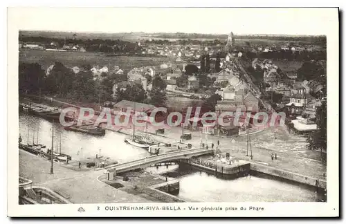 Cartes postales Ouistreham Riva Bella Vue Generale Prise Du Phare