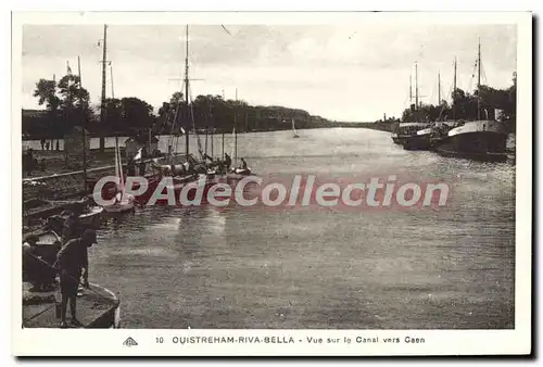 Ansichtskarte AK Ouistreham Riva Bella Vue Sur Le Canal Vers Caen