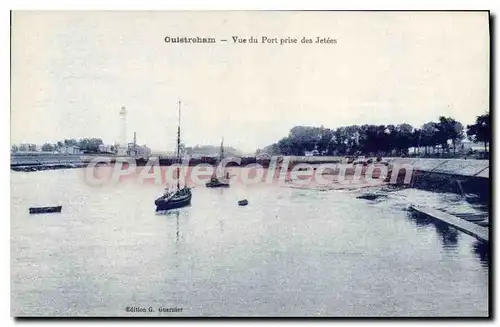 Ansichtskarte AK Ouistreham Vue Du Port Prise Des Jetees