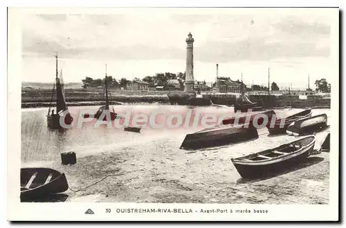 Cartes postales Ouistreham Riva Bella Avant Port A Maree Basse