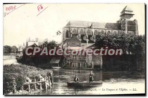 Cartes postales Pont L'Eveque La Touques Et I'Eglise