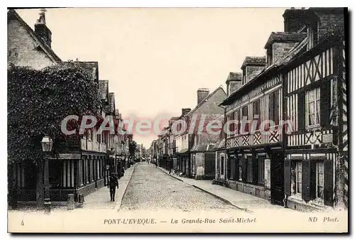 Ansichtskarte AK Pont L'Eveque La Grande Rue Saint Michel