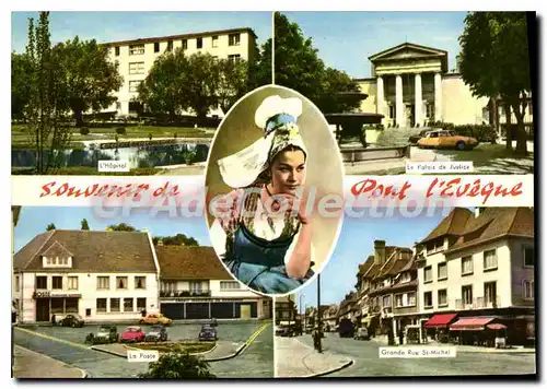 Cartes postales moderne Pont L'Eveque hopital poste grande rue palais de justice