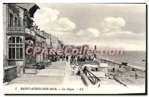 Ansichtskarte AK Saint Aubin Sur Mer La Digue