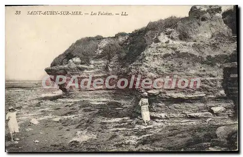 Cartes postales Saint Aubin Sur Mer Les Falaises