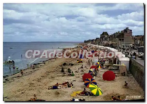 Moderne Karte Saint Aubin Sur Mer plage