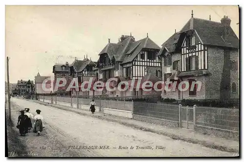 Cartes postales Villers Sur Mer Route De Trouville Villas