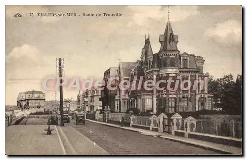 Cartes postales Villers Sur Mer Route De Trouville