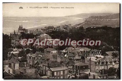 Cartes postales Villers Sur Mer Panorama Vers Deauville