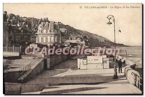 Ansichtskarte AK Villers Sur Mer La Digue Et Les Falaises