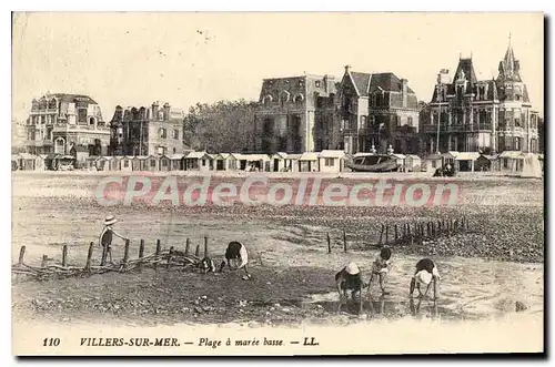 Cartes postales Villers Sur Mer Plage A Maree Basse