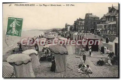 Ansichtskarte AK Villers Sur Mer La Plage A Maree haute