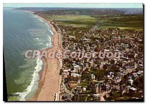 Cartes postales moderne Villers Sur Mer En Avion Sur La Plage Et La Ville